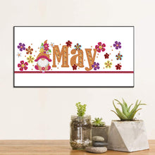 Load image into Gallery viewer, Goblin Calendar 40*20CM Partial Special Shaped Drill Diamond Painting
