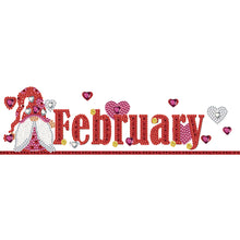 Load image into Gallery viewer, Goblin Calendar 40*20CM Partial Special Shaped Drill Diamond Painting
