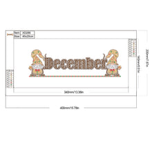 Load image into Gallery viewer, Goblin Calendar 40*20CM Partial Special Shaped Drill Diamond Painting
