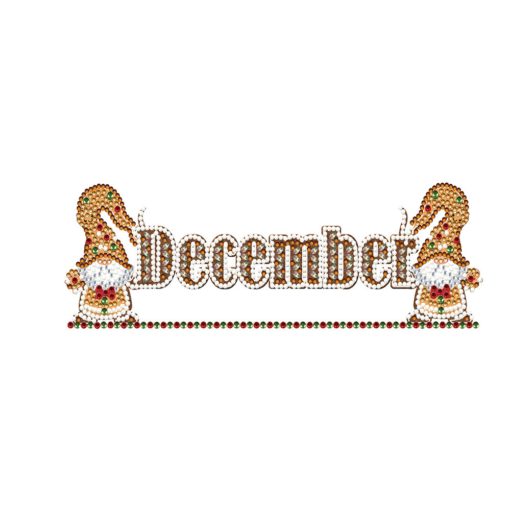 Goblin Calendar 40*20CM Partial Special Shaped Drill Diamond Painting