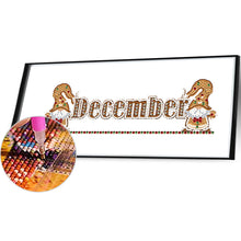 Load image into Gallery viewer, Goblin Calendar 40*20CM Partial Special Shaped Drill Diamond Painting
