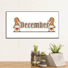 Load image into Gallery viewer, Goblin Calendar 40*20CM Partial Special Shaped Drill Diamond Painting
