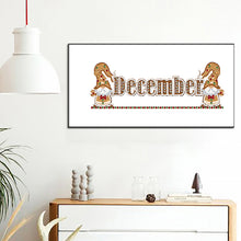Load image into Gallery viewer, Goblin Calendar 40*20CM Partial Special Shaped Drill Diamond Painting
