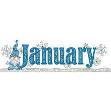 Load image into Gallery viewer, Goblin Calendar 40*20CM Partial Special Shaped Drill Diamond Painting
