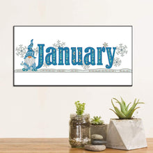 Load image into Gallery viewer, Goblin Calendar 40*20CM Partial Special Shaped Drill Diamond Painting
