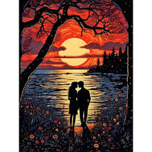 Load image into Gallery viewer, Lovers By The Lake 30*40CM Full Round Drill Diamond Painting
