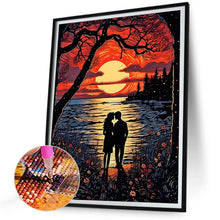 Load image into Gallery viewer, Lovers By The Lake 30*40CM Full Round Drill Diamond Painting
