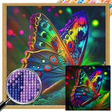 Load image into Gallery viewer, Stationary Butterfly 30*30CM Full Square Drill Diamond Painting
