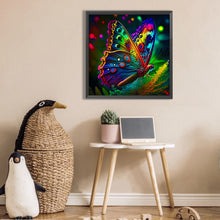 Load image into Gallery viewer, Stationary Butterfly 30*30CM Full Square Drill Diamond Painting
