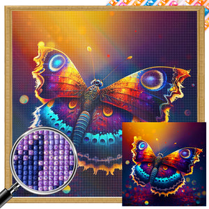 Butterfly Spreading Wings 30*30CM Full Square Drill Diamond Painting