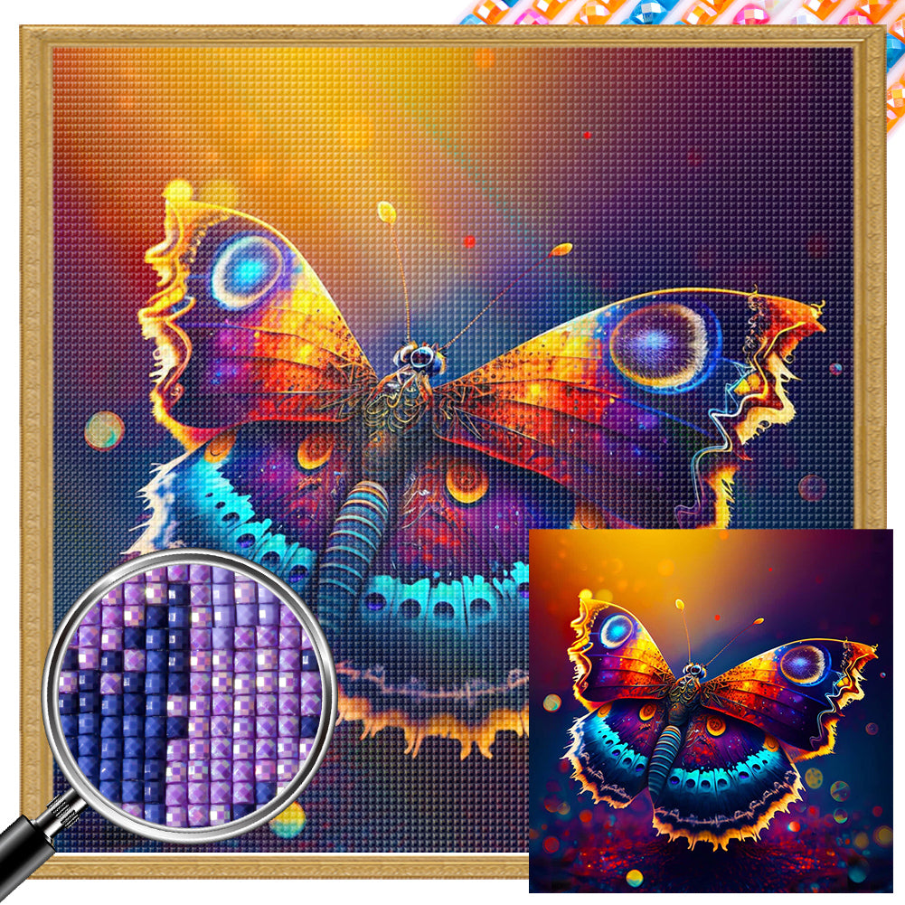 Butterfly Spreading Wings 30*30CM Full Square Drill Diamond Painting