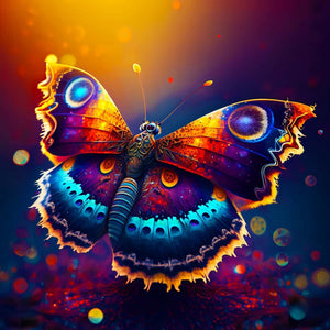 Butterfly Spreading Wings 30*30CM Full Square Drill Diamond Painting