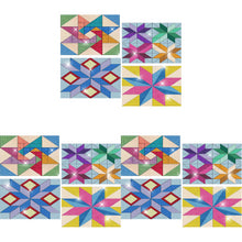 Load image into Gallery viewer, 4PCS Geometric Diamond Place Mats Diamond Painting Placemats Glitter Sparkle Set
