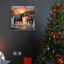 Load image into Gallery viewer, Horse 40*40CM Full Round Drill Diamond Painting
