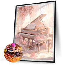 Load image into Gallery viewer, Piano¡¤Pink 30*40CM Full Round Drill Diamond Painting
