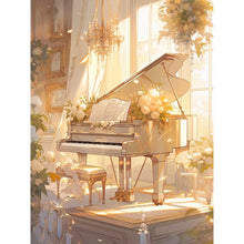 Load image into Gallery viewer, Piano¡¤Yellow 30*40CM Full Round Drill Diamond Painting
