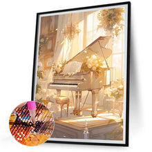 Load image into Gallery viewer, Piano¡¤Yellow 30*40CM Full Round Drill Diamond Painting
