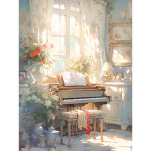 Load image into Gallery viewer, Piano¡¤Quiet 30*40CM Full Round Drill Diamond Painting

