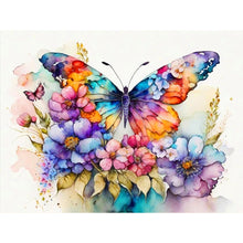 Load image into Gallery viewer, Colorful Butterfly 40*30CM Full Round Drill Diamond Painting
