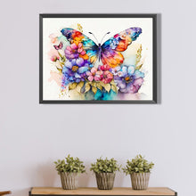 Load image into Gallery viewer, Colorful Butterfly 40*30CM Full Round Drill Diamond Painting
