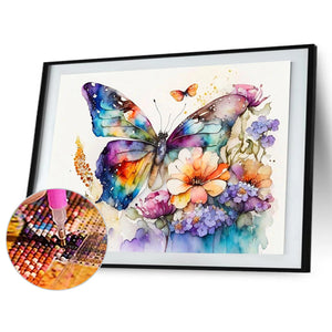 Butterfly 40*30CM Full Round Drill Diamond Painting