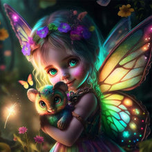 Load image into Gallery viewer, Butterfly Fairy 30*30CM Full Round Drill Diamond Painting
