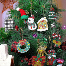 Load image into Gallery viewer, 12PCS Christmas Santa Full Drill Keyring for Christmas Home Party Decor (#158)
