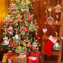 Load image into Gallery viewer, 12PCS Christmas Santa Full Drill Keyring for Christmas Home Party Decor (#160)
