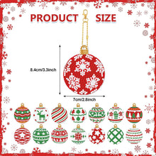 Load image into Gallery viewer, 12PCS Christmas Full Drill Keyring for Christmas Home Party Decor (#164)
