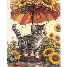 Load image into Gallery viewer, Sunflower And Cat 40*50CM Full Round Drill Diamond Painting
