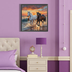 Horse 40*40CM Full Round Drill Diamond Painting