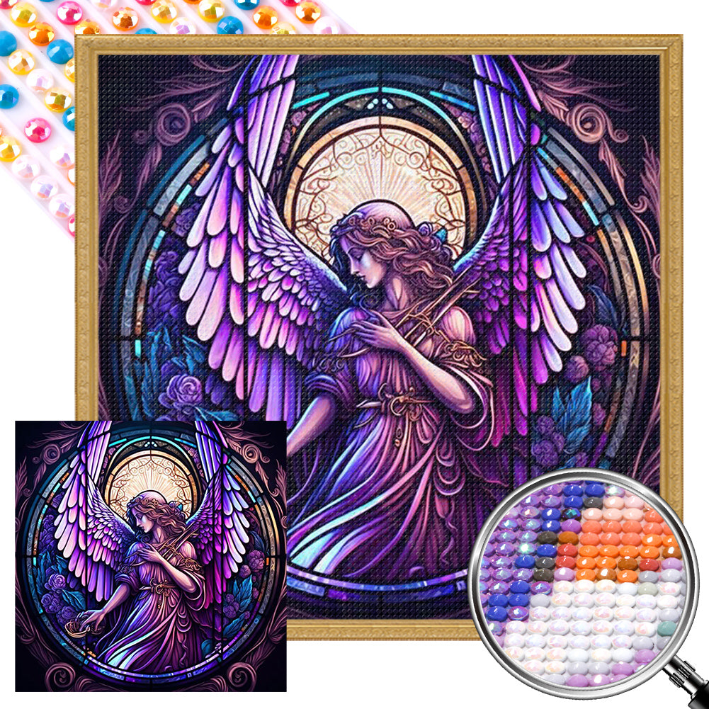 Classical Angel 40*40CM Full Round Drill Diamond Painting