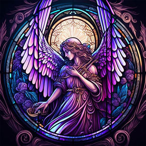 Classical Angel 40*40CM Full Round Drill Diamond Painting