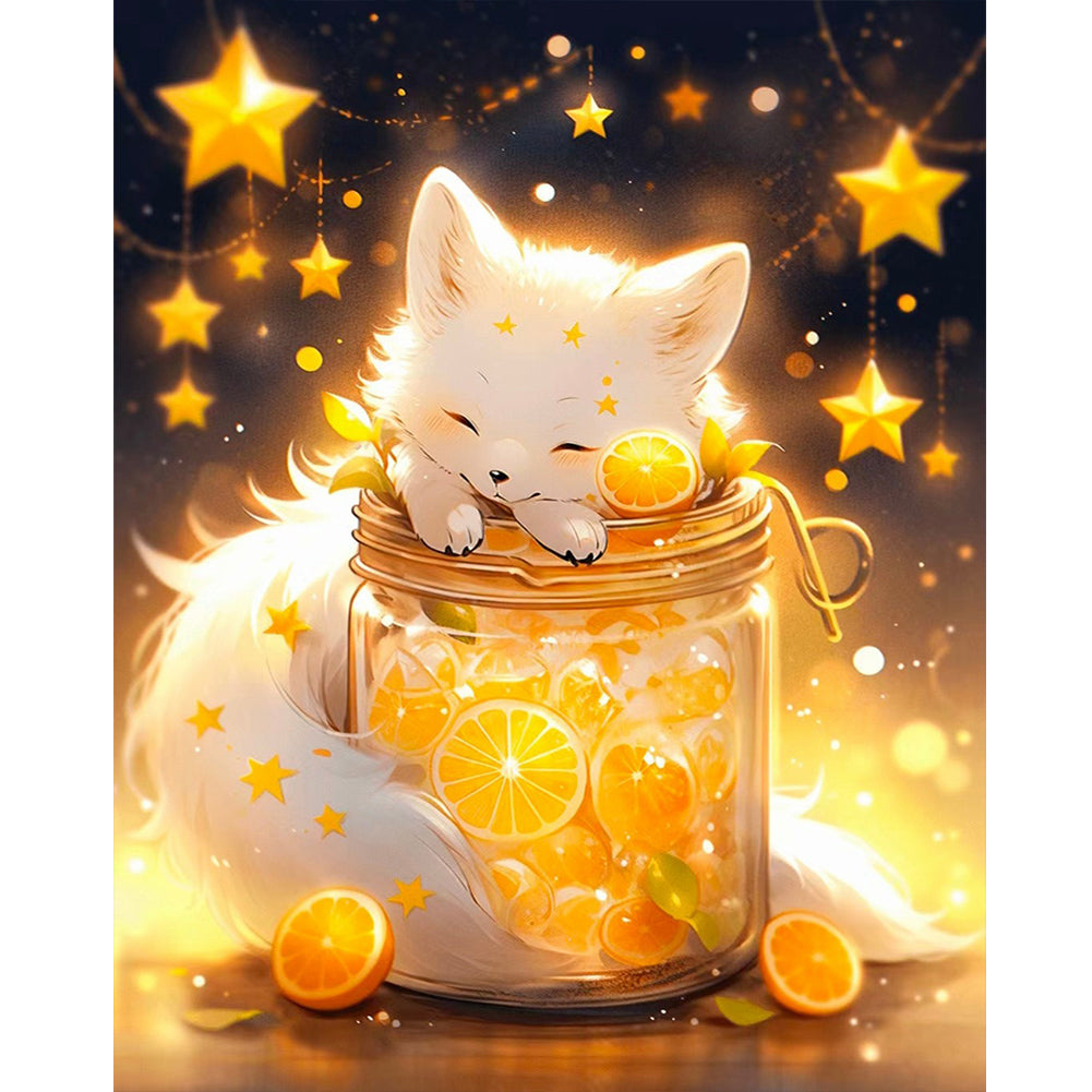 White Fox 40*50CM Full Round Drill Diamond Painting