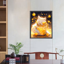 Load image into Gallery viewer, White Fox 40*50CM Full Round Drill Diamond Painting
