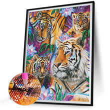 Load image into Gallery viewer, Tiger Paradise 40*50CM Full Round Drill Diamond Painting
