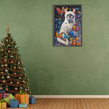 Load image into Gallery viewer, Butterfly And Cat 40*60CM Full Round Drill Diamond Painting
