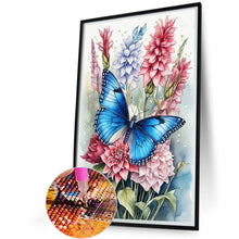 Load image into Gallery viewer, Butterfly And Flower 40*60CM Full Round Drill Diamond Painting
