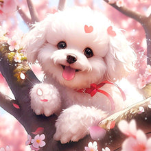 Load image into Gallery viewer, Dog On Tree 30*30CM Full Round Drill Diamond Painting
