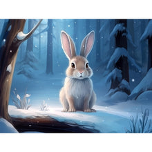 Load image into Gallery viewer, Snow Animal Rabbit - Full Round Drill Diamond Painting 40*30CM
