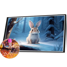 Load image into Gallery viewer, Snow Animal Rabbit - Full Round Drill Diamond Painting 40*30CM
