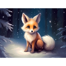 Load image into Gallery viewer, Snow Animal Fox - Full Round Drill Diamond Painting 40*30CM
