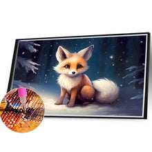 Load image into Gallery viewer, Snow Animal Fox - Full Round Drill Diamond Painting 40*30CM
