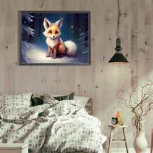 Load image into Gallery viewer, Snow Animal Fox - Full Round Drill Diamond Painting 40*30CM
