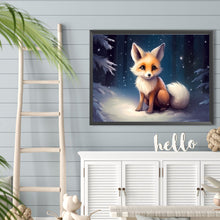 Load image into Gallery viewer, Snow Animal Fox - Full Round Drill Diamond Painting 40*30CM
