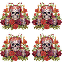 Load image into Gallery viewer, Skull Candlestick 30*30CM(Canvas) Partial Special Shaped Drill Diamond Painting
