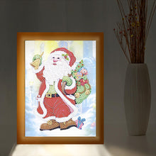 Load image into Gallery viewer, Special Shaped Diamond Painting Kit with Lights for Xmas Gifts 17x22cm (Santa)
