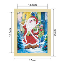 Load image into Gallery viewer, Special Shaped Diamond Painting Kit with Lights for Xmas Gifts 17x22cm (Santa)
