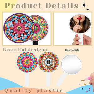 DIY Diamond Painting Mirror Kit for Adults Kids Beginners (Mandala #5)