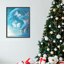 Load image into Gallery viewer, Treehouse With Butterfly Wind Chimes - Full Round Drill Diamond Painting 30*40CM
